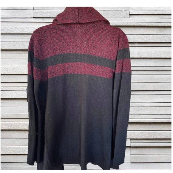 Sweet Romeo Black & Red Cardigan Sweater Sz. 1X - Picture 4 of 5